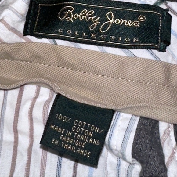 Bobby Jones Corded Golf Cotton Cuffed Gray Trousers 34x32 Blokecore - Picture 9 of 11